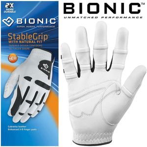 Bionic Golf Handschuh Stable Grip Glove (RH) für Linkshänder Weiß Xlarge