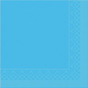 Tissue Serviette Aquablau, 24 x 24 cm, 150 Stück - Mank