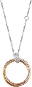 Joop Damen Halskette Collier Silber Gold Rosé Embrace JPNL90693B450 Joop Damen Halskette Collier Silber Gold Rosé Embrace JPNL90693B450