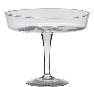 Glasschale auf Fuß CYLINDER H. 20,5cm D. 24,5cm rund transparent Hakbijl