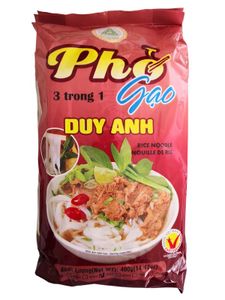 DUY ANH FOODS Reisnudeln 400g, 4 mm Pho Gao | Bandnudeln | Pho-Reisnudeln