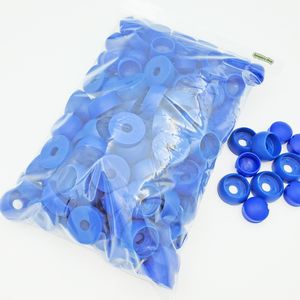 Schrauben-Abdeckkappen für Spielgeräte 100 Stück Grosspackung, Kunststoff blau