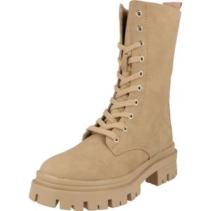 Piece Of Mind Damen Schuhe modische Stiefel Schnürboots 252-769 Taupe