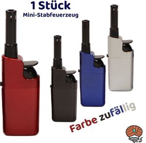 Atomic Mini BBQ Stabfeuerzeug, metallic, Farbe zufällig