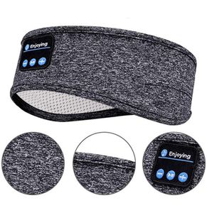 Schlafkopfhörer Bluetooth,  Bluetooth Sport Stirnband Kopfhörer mit Ultradünnen HD Stereo Lautsprecher,Perfekt für Sport, Seitenschläfer, Meditation, grau