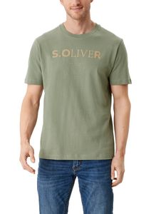 s.Oliver Jerseyshirt mit Print  2113389-XL-78D1khakioliv in Grün, Größe