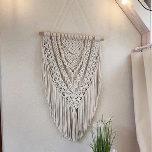 Macramé / Nástenná dekorácia / Tapisérie / Tkaný dom / Boho / Tapisérie / Šnúra viazaná na stenu / Škandinávska Macramé / Bohémska / Dekorácia