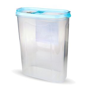 Vorratsdosen mit Deckel 2,8 Liter ( Türkis ), Luftdicht Schüttdose BPA frei für Lebensmittel, Vorratsbehälter Set - Frischhaltedosen 2 Klappdeckel