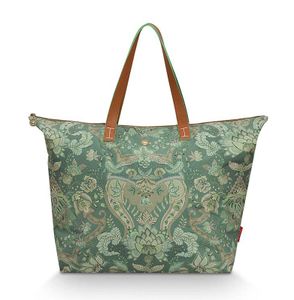 Pip Studio Tote Bag Kyoto Festival Green 66x20x44cm