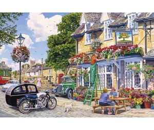 Gibsons Puzzle The Gardener's Round - 4 x 500 Teile