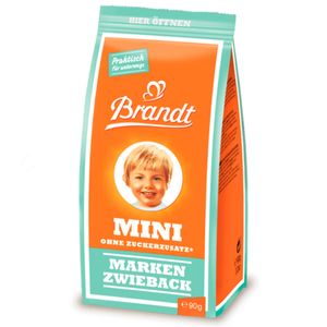 Brandt Mini Zwieback ohne Zuckerzusatz der pure Geschmack 90g