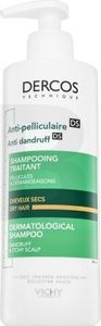 Vichy Dercos Anti-Dandruff Dry Hair Dermatological Shampoo Stärkungsshampoo gegen Schuppen für trockenes und gefärbtes Haar 390 ml