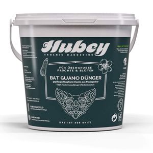 Hubey Dünger Bat-Guano 2 kg Pulver für Obst, Pflanzen & Gemüse 100% Fledermausdünger