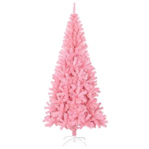 vidaXL Künstlicher Weihnachtsbaum mit Ständer Rosa 210 cm PVC