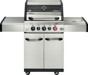 Enders Gasgrill Kansas II Pro 3 SIK Turbo 3 Brenner + Rückbrenner und herausnehmbare Fettauffangschale