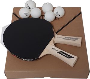 Butterfly Timo Boll Tischtennis Set | 2x Tischtennisschläger + 6x Tischtennisbälle