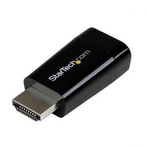 STARTECH.COM Kompakter HDMI zu VGA Adapter - Ideal für Chromebook, Ultrabook und Laptop - 1920 x 1280 / 1080p