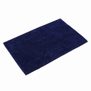 WohnDirect Badteppich Badematte PARIS Dunkelblau 70 x 120 cm