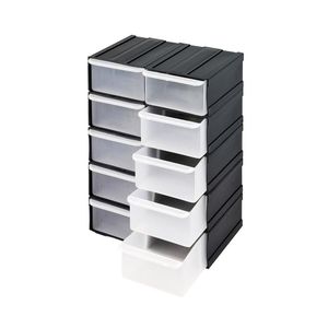 Sortimenskasten Stapelbox Aufbewahrung Schubladen Kleinteile Werkstatt 10 Boxen