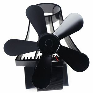 Komínový ventilátor Powerless 5 Blade pro hořák na dřevo Ventilátor na kamna na dřevo Tichý provoz/Efektivní distribuce tepla pro ventilátor topení na dřevo 1100U / min