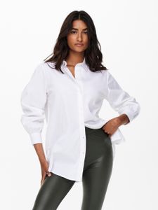 ONLY Hemd Damen Baumwolle Weiß GR55988 - Größe: L