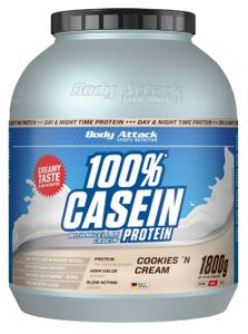 Body Attack 100% Casein Protein 1800g Cookies & Cream