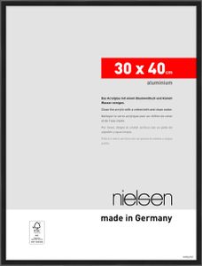 Nielsen Aluminium Bilderrahmen Atlanta, 30 x 40 cm, Schwarz Matt