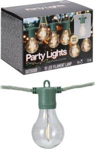 ProGarden LED-Lichtergirlande Juteschnur 7,5 m Girlande