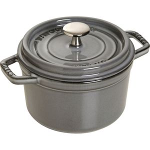 Staub 1101418 Cocotte rund 14 cm Graphitgrau