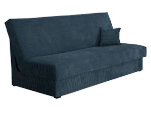 Mirjan24 Schlafsofa Adela Mini Cord, Couch mit Schlaffunktion und Bettkasten, 3 Sitzer Aufklappbar Sofa (Farbe: Poso 01)