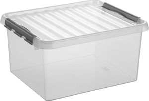 Sunware Q-Line Storage Box 36L przezroczysty/szary