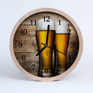 Holzuhr 30fi cm wanduhr - stilvolles Bier