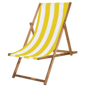 Liegestuhl Gartenliege Klappstuhl aus Holz imprägniert klappbar Relaxliege Campingstuhl Strandstuhl Buchenholz