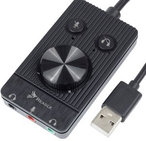 Reagle USB zvuková karta Slúchadlá Mikrofón 48K 16 BIT