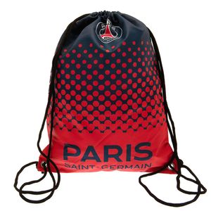 Paris Saint Germain FC - Turnbeutel, mit Farbverlauf TA9178 (Einheitsgröße) (Rot/Marineblau)