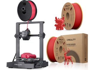Creality Ender-3 V3 SE 3D Drucker+2KG Creality Hyper Series PLA Filament(Rot)