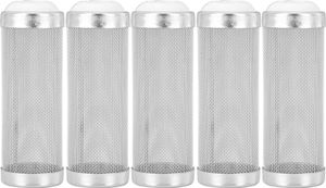5 ks Edelstahl Aquariumfilter Zuflusseinlassnetzkorb Garnelenschutz (16 mm)