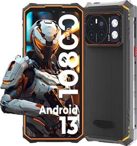 HOTWAV Cyber 13 PRO Outdoor Smartphone ohne Vertrag 20GB+256GB 10800mAh 6,6" FHD+ 64MP Android 13 Outdoor Handy NFC/OTG/Dual SIM 4G, Orange