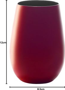 Stölzle Lausitz 6x ELEMENTS Multifunktionsbecher rot-schwarz 352 00 12