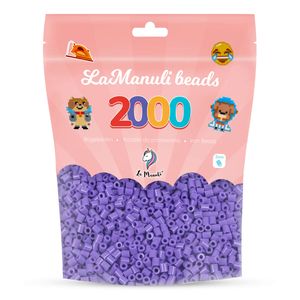 La Manuli 2000 Midi Bügelperlen Violette Ø 5 mm Perlen Steckperlen Beads