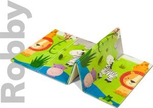 LIONELO Reversible Spielmatte Robby Multicolor Safari + Stadtleben LIONELO Reversible Spielmatte Robby Multicolor Safari + Stadtleben