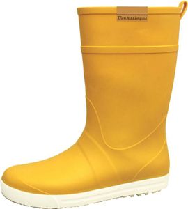 Bockstiegel Damen Gummistiefel Silke mit rutschfester Laufsohle - Leichter und weicher Regenstiefel in Gelb-Weiß Größe 38