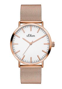 s.Oliver Damen Uhr Armbanduhr Edelstahl SO-3146-MQ