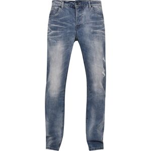 Brandit Herren Jeanshose Will Washed Denim Jeans BD1015 Blau Blue Washed 32/32
