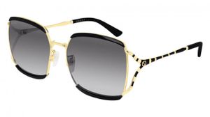 Gucci Sonnenbrillen GG0593SK 001 Schwarz/Silber/Gold Uni
