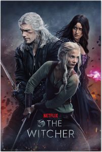 The Witcher TV Poster Season 3 Geralt, Yennefer & Ciri 61 x 91,5 cm