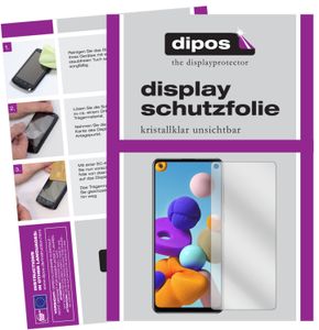 2x Samsung Galaxy A21s Schutzfolie klar Displayschutzfolie Folie Display Schutz