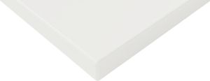 Bisley Tischplatte 160x80 cm in weiß, Schreibtischplatte aus Holz, Holzplatte, Spanplatte kratzfest beschichtet mit ABS-Kante für DIY Homeoffice
