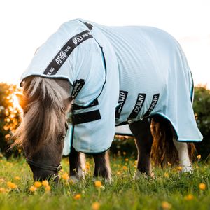 Horseware Amigo Petite Bug Rug, Größe:80 cm / 4'0, Farbe:Azure Blue/Black