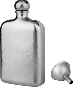 Titanový flakon, 230 ml, s nálevkou, ultralehký přenosný flakon na víno, výběr pro zdraví, flakon na whisky pro muže, láhev na pití se šroubovacím uzávěrem